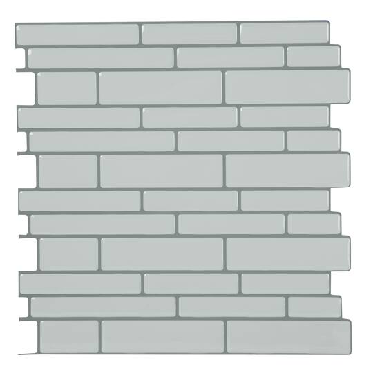 Simplify Peel & Stick White Wall Tile Pack